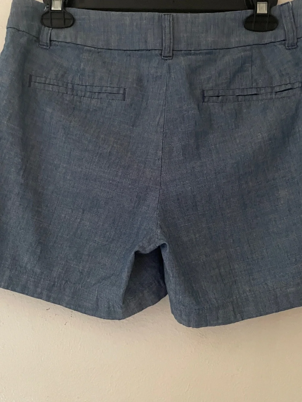 J.Crew 5” Classic Blue Chambray Cotton Shorts Side Pockets Size 6